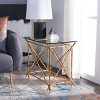 Mark Accent Table - Gold/Clear Glass - Safavieh. - 2 of 4
