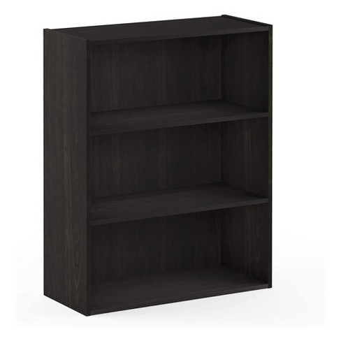 Furinno Pasir 3 Tier Open Storage And, 4 Shelf Cherry Wood Bookcase