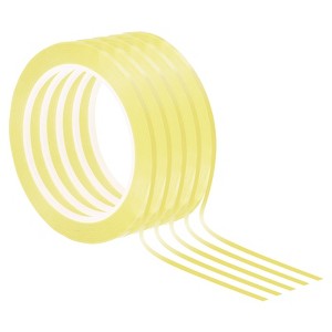 Unique Bargains Adhesive Versatile DIY Art Graphic Chart Thin Whiteboard Tape 5 Pcs - 1 of 4