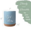 Elanze Designs Bless This Home Sky Blue X-Large Cork Bottom Kitchen Utensil Holder - 2 of 2