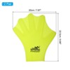 Unique Bargains Silicone Water Resistance Aquatic Gloves Yellow 2 Pairs - 2 of 4
