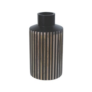 VIP Wood 14 in. Multicolor Ribbed Lines Vase - 1 of 1