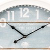 Yosemite Home Decor at The Beach White Roped Wall Clock,White, Light Blue,Small,CLKE14425017 - 3 of 4