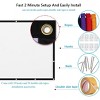 120 inch Projector Screen 16:9 Foldable Anti-Crease Portable Projector Movies Screens for Home Theater Outdoor Indoor Support - 3 of 4