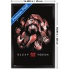 Trends International Sleep Token - Grabbing Hands Red Framed Wall Poster Prints - 3 of 4