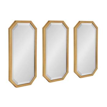 3pc Laverty Wall Mirror Set Gold - Kate & Laurel All Things Decor