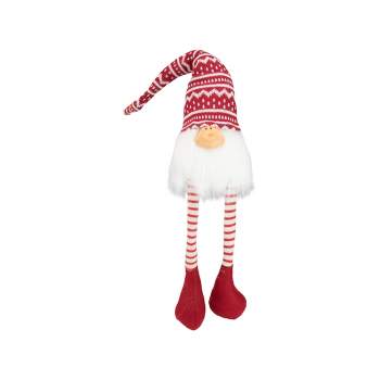 Northlight 29" Red and White Smiling Gnome Christmas Decoration
