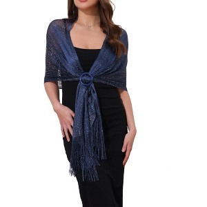 INSPIRE CHIC Women's Fashion 100% Polyester Pashmina Shawls 1 Pc - 1 of 4