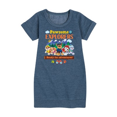- Paw Patrol - Pawsome Explorers Graphic Short Sleeve Fleece Dress