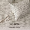 Cotton Duvet Cover Boho Textured Embroidery Jacquard Duvet Cover Set Soft and Breathable Bedding Set for All Seasons - 2 of 4