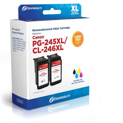 werkelijk Munching boiler Remanufactured Black/tricolor Xl High Yield Ink Cartridges - Compatible  With Canon Pg-245xl/cl-246xl Ink Series - Dataproducts : Target