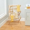 mDesign Tall Collapsible Foldable Laundry Drying Rack - image 3 of 4