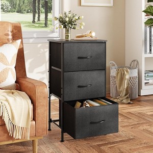 Dresser with 3 Drawers, Fabric Nightstand, Organizer Storage Dresser for Bedroom, Hallway, Entryway, Closets - 1 of 4