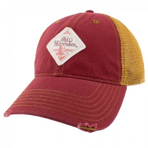 Adult Old Milwaukee Patch Distressed Mesh Back Hat - 1 of 4