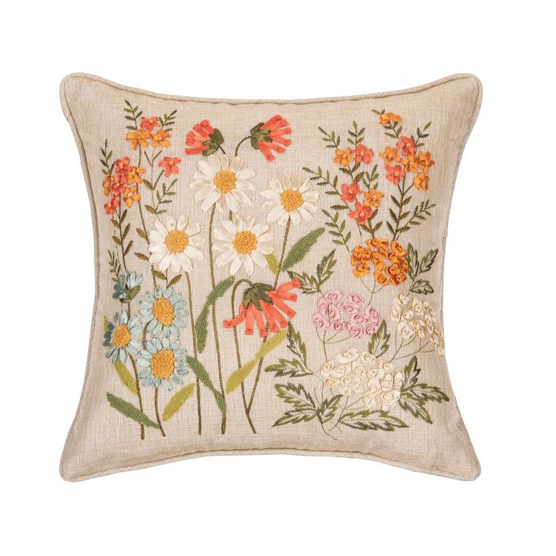 C&F Home Daisy Garden Pillow, 1 of 4