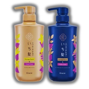 Kracie Ichikami SP & CD Damage Shampoo (16.2 oz) and Ichikami SP & CD Damage Conditioner (16.2 oz) - DUO SET - 1 of 2