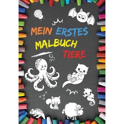 Mein Erstes Malbuch Tiere - by  Philip Marrow (Paperback)