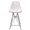 LeisureMod Cresco Mid Century Modern Acrylic Counter Height Barstool with Chrome Base – Ideal for Kitchens and Dining Rooms - 4 of 4