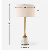 Uttermost Avola White Marble Table Lamp - 3 of 4