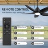 Airsurfer Black Waterproof Outdoor Ceiling Fan with 3 Color LED Light and Remote,Quiet Dc Motor,Ceiling Fan With Cord For Patios Porch Pergola - 4 of 4