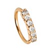 Jewelry Avalanche Unisex 20G 14K Gold Nose Hoop Ring with Diamonds, 6mm Twist-open Nose Ring - 3 of 4