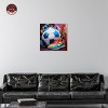Notoriart Colorful Soccer Sneaker Splash Soccer Wall Art Unframed - 2 of 4