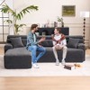 104.7'' Chenille L-Shaped Modular Sectional Sofa with High-Density Sponge, No-Assembly Couch - 2 of 4