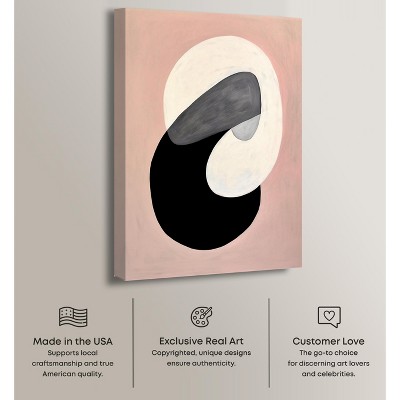 Standard Locks Contemporary Abstract Shapes Canvas Wall Art, 10" x 15"