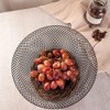 Metal Wire Woven Fruit Storage Bowl Basket for Kitchen, Large Black Mesh Fruit Stand, for Apple, Pineapple, Banana, Orange, Lemon, Pear (Black) - 4 of 4