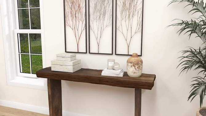 Metal Tree Branch Wall Decor with Black Frame Set of 3 Black - Olivia &#38; May, 2 of 16, play video