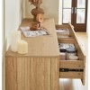 Mshliw 6 Drawer Dresser with Curved Wave Design, MDF and Particle Board Storage Cabinet TV Stand for Bedroom, Living Room, or Hallway - 3 of 4