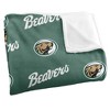 Bemidji State University Logo Pattern Silky Touch Blanket White 50x60 - 3 of 4