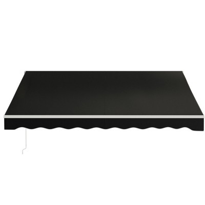 PAGED Retractable Door Awning Water-Resistant Fabric Awning for Door Entrance Aluminum Frame for Gardens, Yard