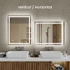 Vynxaria 24" x 36" LED Bathroom Mirror: Elegant Lighting with Advanced Features - 3 of 4