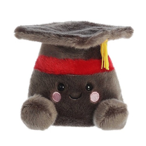 Aurora Mini Scholarly Graduation Cap Palm Pals Adorable Stuffed Animal Black 5" - image 1 of 4