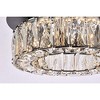 Elegant Lighting Monroe 12 inch LED single flush mount in black - 4 of 4
