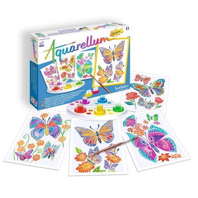 12ct Painting Kit Aquarellum Junior Butterflies and Flowers - SentoSphere USA