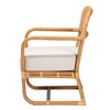 bali & pari Ailith Modern Bohemian Light Honey Rattan Arm Chair - 4 of 4