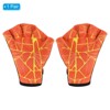 Unique Bargains Swimming Diving Resistance Webbed Training Printing Aquatic Gloves 1 Pair - 3 of 4