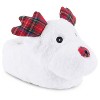 Love 83 3D PLUSH PLAID ANTLER REINDEER NOVELTY SLIPPER - Makes a Great Holidy Gift - 2 of 4