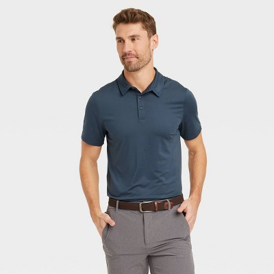 Men's Jersey Polo Shirt - All In Motion™ Determined Blue S : Target