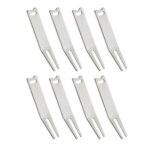 Unique Bargains Smooth Durable Metal Bending Golf Divot Repair Tool 8 Pcs - 1 of 3