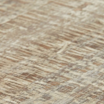 Roanley Distressed White and Black Metal Console Table with Storage