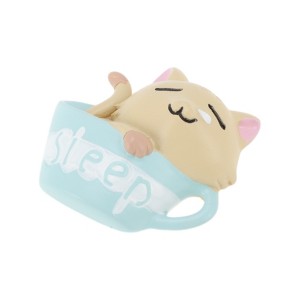 Unique Bargains Decorative Magnets Magnetic Fridge Sticker Irregular Shape Synthetic Resin Light Coffee Blue 1Pc - 1 of 3