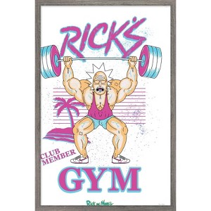 Trends International Rick And Morty - Rick's Gym Framed Wall Poster Prints - 1 of 4