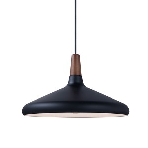 Maxim Lighting Nordic 1 - Light Pendant in  Walnut/Black - 1 of 4