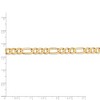 Black Bow Jewelry Men's 6mm 14k Yellow Gold Open Concave Figaro Chain Necklace - 4 of 4