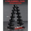 Heavy Duty Dumbbell Rack Stand,1000LB Capacity Steel Storage with Rubber Guards & Non-Slip Base for Compact Home Gym Space - 2 of 4