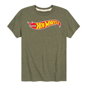 Boys' - Hot Wheels - Classic Flame Logo Short Sleeve Graphic T-Shirt - 1 of 4
