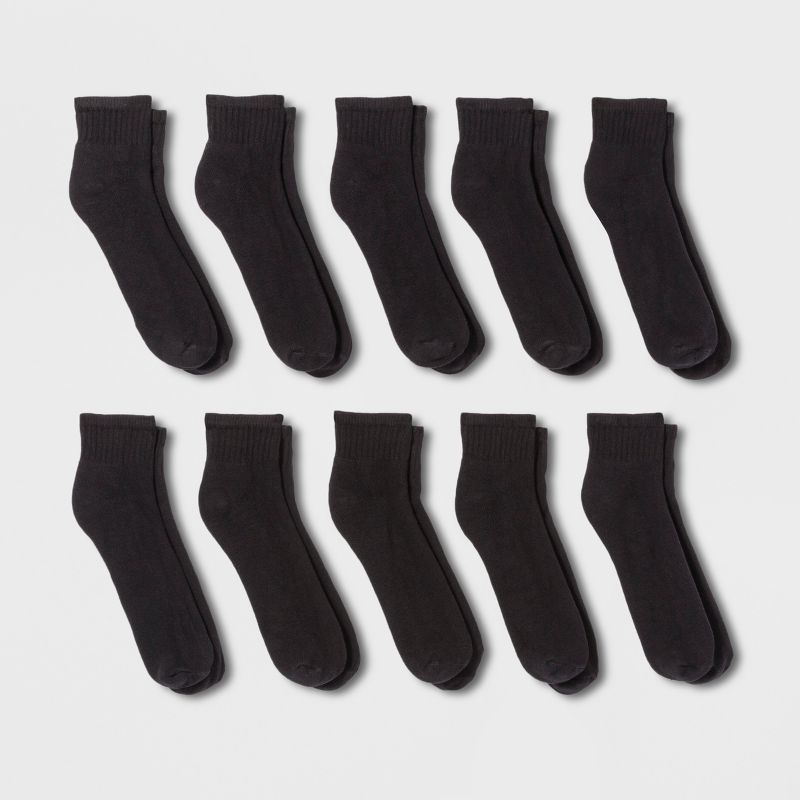 Men's Quarter Socks 10pk - Goodfellow & Co&#153; 6-12, 1 of 2